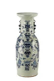 Chinese Celadon Porcelain Blue White Vase