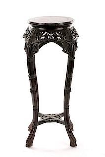 Chinese Rosewood Circular Jardiniere Stand