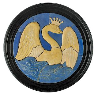 MUELLER MOSAIC CO. Tile panel with swan
