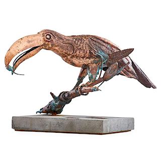 JON ALLEY Sculpture, "Toucan"