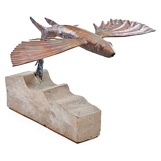 JON ALLEY Sculpture, "Flying Fish"