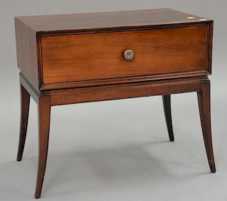 Tommi Parzinger chest on stand with sabre legs. ht. 19", wd. 21", dp. 14".