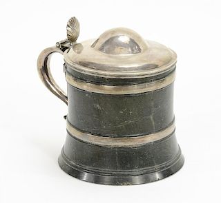 Early Silver and Serpentine Beer Stein