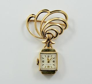 Ladies Movado Gold Watch Pin