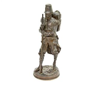 Emmanuel Fremiet Bronze Sculpture of Soldier