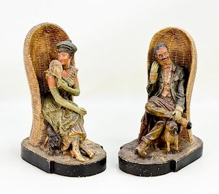 Pair of Terracotta Figures