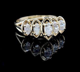 Ladies 14K Diamond Ring