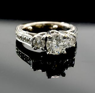 Ladies 14K Diamond Engagement Ring