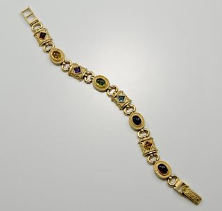 Ladies 14K Byzantine Style Bracelet