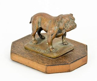 Small Bronze Dog Figurine