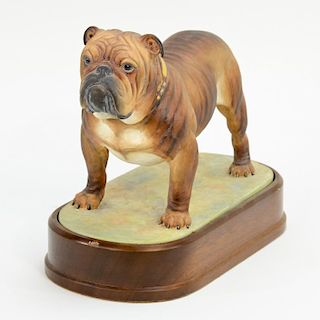 Limited Edition Royal Worcester Bulldog Figurine