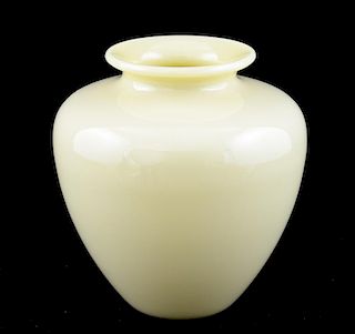 Steuben Ivory Art Glass Vase
