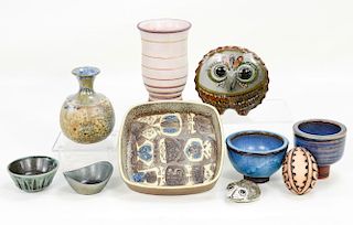 Group of Danish and Swedish Pottery