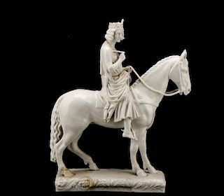 Von Schierholz, "King On Horseback",Blanc De Chine