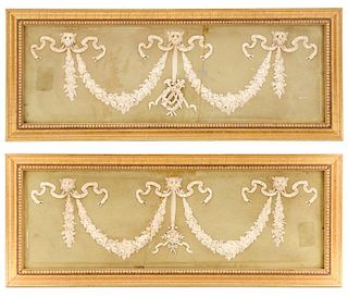 Pair of Early Wedgwood Jasperware Plaques, Marked