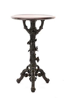 Charming Black Forest Carved Walnut Parlor Table