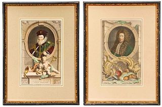Group Of Two Jacobus Houbraken Portrait Engravings