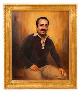 Oil On Canvas, "Portrait of Prince Faisal", 1979