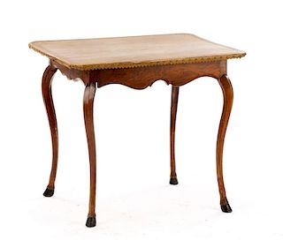 French Provincial Style Oak Games Table, 19th C