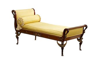 French Empire Style Lit de Bateau or Day Bed