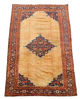 Hand Woven Persian Sultanabad Mahal Rug 9' 9" x 1