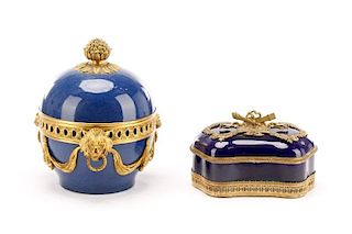 MP Sevres Porcelain Dresser Box and Similar