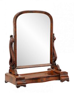 Mahogany Table Top Vanity Mirror, 19th C.