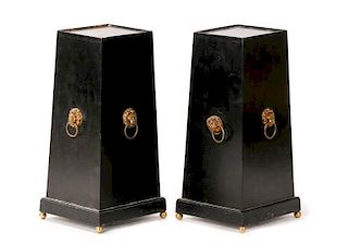 Pair, Decorative Stands with Brass Mountings