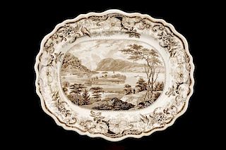 Clews Historical Staffordshire Brown Platter