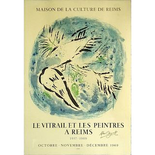 Marc Chagall, French/Russian (1887-1985) Poster "MAISON DE LA CULTURE DE REIMS"