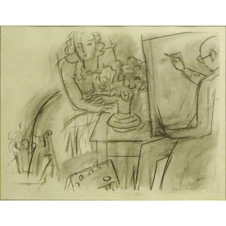 Henri Matisse, French (1869-1954) Lithograph "The Artist And His Model"