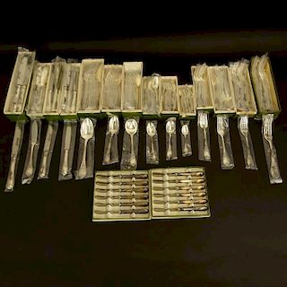 Huge Christofle France "Marly" One Hundred Eighty (180) Piece Set Of Silver Plate Flatware.