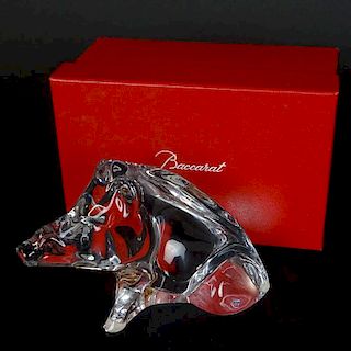 Baccarat Crystal Figurine "Zodiac Wild Boar"
