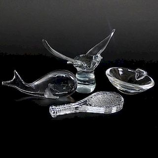 Lot of Four (4) Art Glass Figurines.