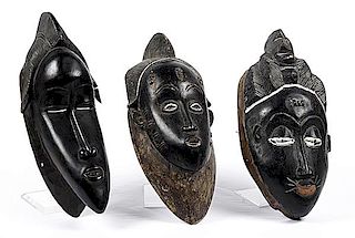 Ivory Coast Baule Ceremonial Masks 