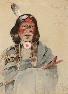 HENRY FARNY (1847-1916), Minnechiga, Ogalalah Sioux (1890)