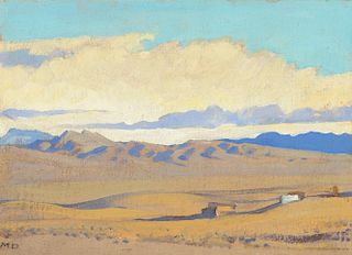 MAYNARD DIXON (1875-1946), Lonesome Camp (1927)