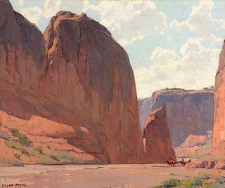 EDGAR PAYNE (1883-1947), Narrows, Canyon de Chelly