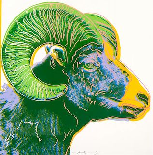 ANDY WARHOL (1928-1987), Bighorn Ram 121/150 (1983)