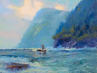 SYDNEY LAURENCE (1865-1940), Fish Boat Marine (1930)