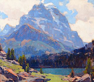 EDGAR PAYNE (1883-1947), Shadowed Peaks