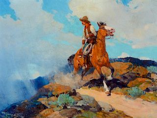 FRANK TENNEY JOHNSON (1874-1939), Cowboy (1925)