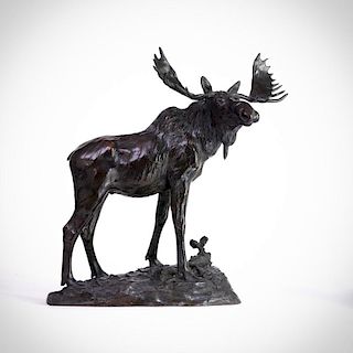 HENRY MERWIN SHRADY (1871-1922), Bull Moose