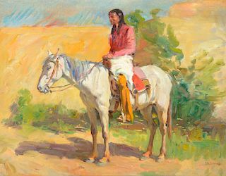 JOSEPH H. SHARP (1859-1953), Soaring Eagle Pony
