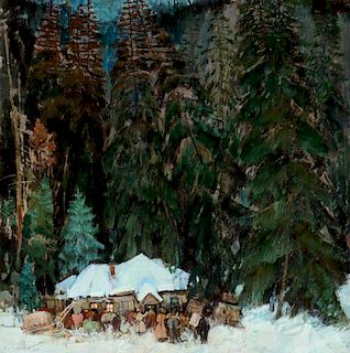 LEON GASPARD (1882-1964), Siberian Christmas (1935)