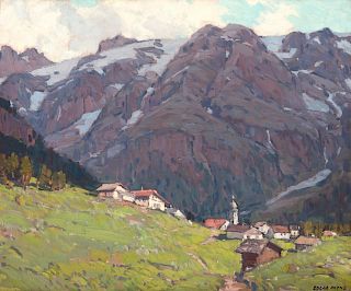 EDGAR PAYNE (1883-1947), Mountains in Swiss Alps (circa 1924)