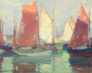 EDGAR PAYNE (1883-1947), Brittany Tuna Boats