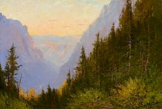 JOHN FERY (1859-1934), Grand Canyon of the Yellowstone