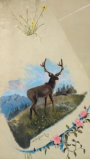 CHARLES M. RUSSELL (1864-1926), Bull Elk (circa 1890)