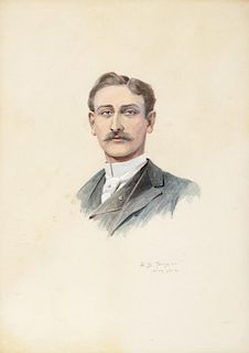 EDGAR S. PAXSON (1852-1919), Self Portrait (1910)